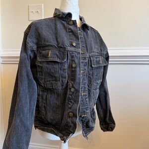 men’s vintage dark wash wrangler denim jacket